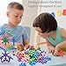 SHAWE Kids Building Block Toy, More than 90 Pieces Mighty Molecules Big Size,Interlocking Solid PE Plastic Building Sets,Educational Games,Sensory Fidget Toys,Safe Material for Kids,Package with Reusa