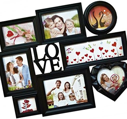 SALE Top Unique Best Love 8 Section DIY Personalized Photo Collage Picture Frame Set Quirky Weird Creative Christmas Stocking Stuffer Gift Idea for Sale Women Teen Girl Her Grandparent Family