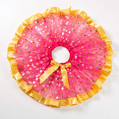 image for MIS1950s Kids Girls Dot Print Skirts Toddler Baby Tutu Party Dance Bal