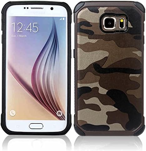 Camouflage Samsung Galaxy Note 5 Case, Shockproof High Impact Resist Hard Armor Case [Desert Brown]