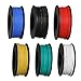 6 Colors (32.8ft Each) Hook Up Wire Kit (Stranded Wire Kit) 26 AWG UL3239 Approved, 7 Gauge Felexible Silicone Rubber Insulated Wire Tinned Copper, 300V Cables Electronic Cable Electrical Wire