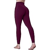 Sunzel Sustainable High Waisted Butt Lifting Leggings with Pockets for Women, No Front Seam Tummy Control Workout Yoga Pants