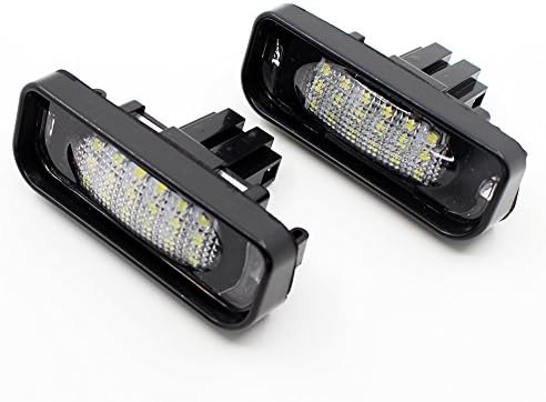 Xinctai 1Pair LED License Plate Light for Mercedes Benz W220 S320 S420 S430 99-05