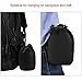 XCSOURCE Black 4 pcs DSLR Camera Drawstring Neoprene Lens Pouch for Sony Canon Nikon Pentax Olympus Panasonic Lens S/M/L/XL Black DC005S