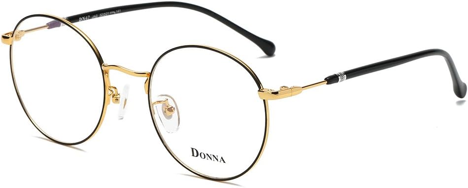 Stylish Clear Lens Women Glasses Samll Circle Round Frame Blue Light Blocking for Computer DN47