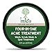 TreeActiv Four-in-One Acne Treatment | Wash, Scrub, Mask, and Spot Treatment | Heals Rosacea | Exfoliating Sugar | Face or Body | Natural Sulfur Clear Skin Cleanser | Bentonite (8 Ounce)