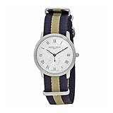Frederique Constant Slimline Silver Dial Nylon Strap Men's Watch FC235M4S6NVYBGE
