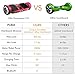 OXA Hoverboard Self Balancing Scooter UL Certified Super Long Range Double Patented Two Model System with Bluetooth Speaker and Headlights