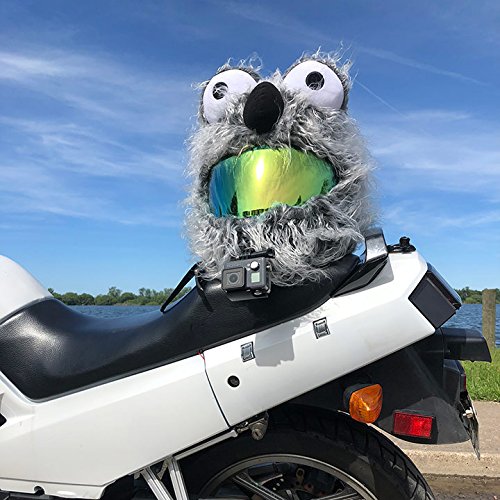Moto Loot Helmet Cover for Motorcycle Helmet, Fun Rides and Gifts (Cover Only. Helmet Not Included) - Gray