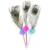 Coconut Float Peacock Feather Pen