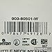 Leviton 1-Gang Toggle Device Switch Wallplate, Midway Size, Thermoset, Device Mount, 80501-W, White