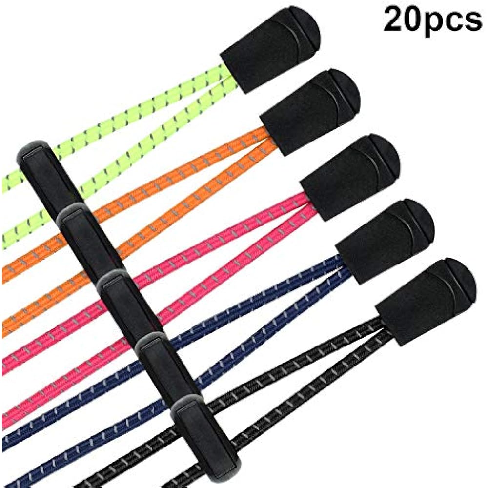 20 Pieces Bungee Goggles Cord Strap Kit Adjustable Swimming Replacement