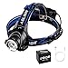 Linkax LED Headlamp Flashlight Headlight 3 Modes Helmet Light for Camping Fishing Running Hiking Reading and kids play