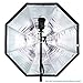 Neewer 31.5 inches /80 centimeters Portable Octagonal Umbrella Softbox for Studio Flash, Speedlite, with White Diffuser and Carrying Bag for Portrait Product Photography (Black/Blue)