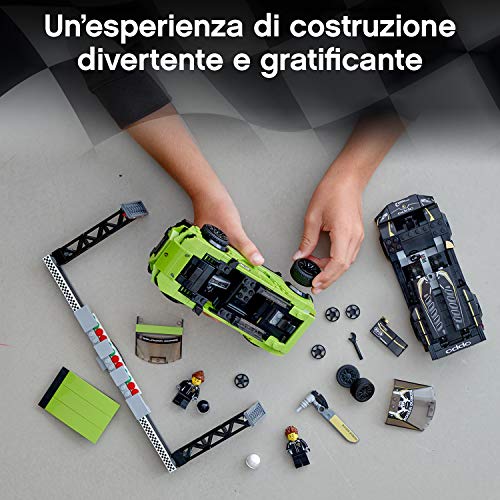 LEGO-Speed-Champions-Lamborghini-Urus-ST-X-e-Lamborghini-Huracn-Super-Trofeo-EVO-con-due-Minifigure-Set-di-Costruzioni-per-Ragazzi-8-Anni-76899