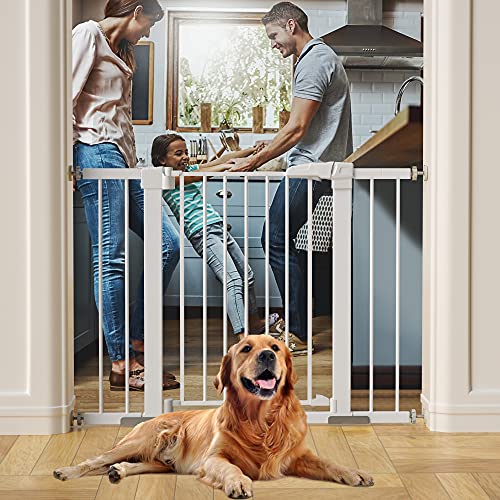 OTTOLIVES Metal Baby Gate Pet Gate 2740 Inch Extra Wide Pressure