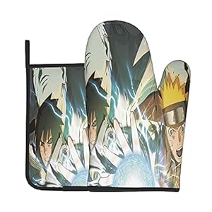 Xiaoxian NAR-uto 35 Hittebestendige Keukenovenhandschoenen, ovenhandschoenen en potdekselhandschoenen, veilig om te…