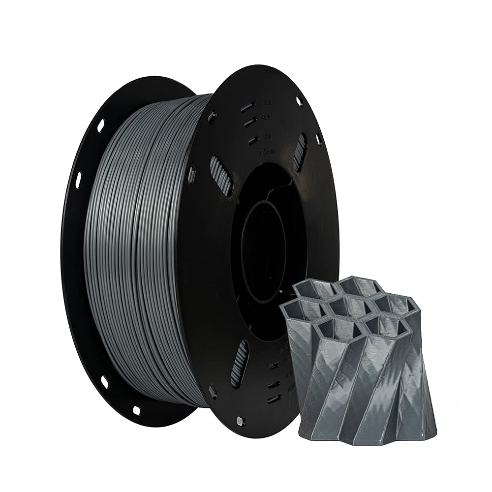 Polyfaire PLA 1.75mm 3D Printer Filaments 1kg Spool-Dimensional Accuracy +/- 0.05m for FDM 3D Printer(Grey)