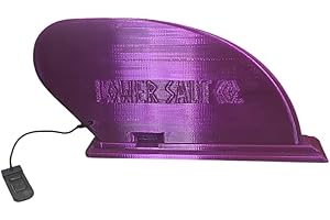 Lower Salt Co. Paddle Board River Flex Fin, Bends When Needed to Absorb Shock, for Most SUPs with Slide-in Style Fin Boxes, Unbreakable Replacement SUP River Fin