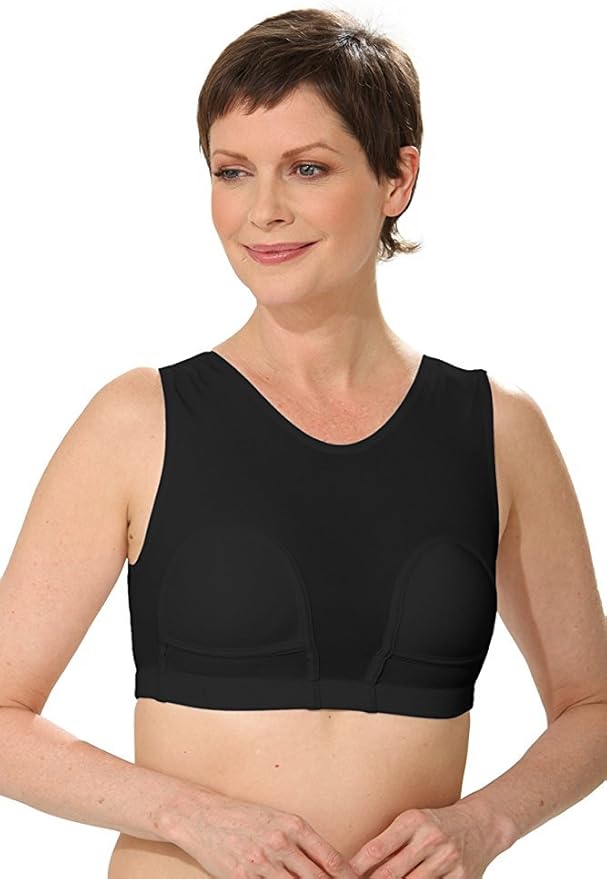 HydroChic Women’s Water Sports Bra Wire Free Workout Bra (Black) at Amazon Women’s Clothing store