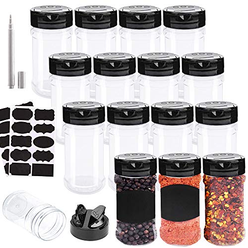 16 Pack 7oz Clear Plastic Spice jars Pricepulse
