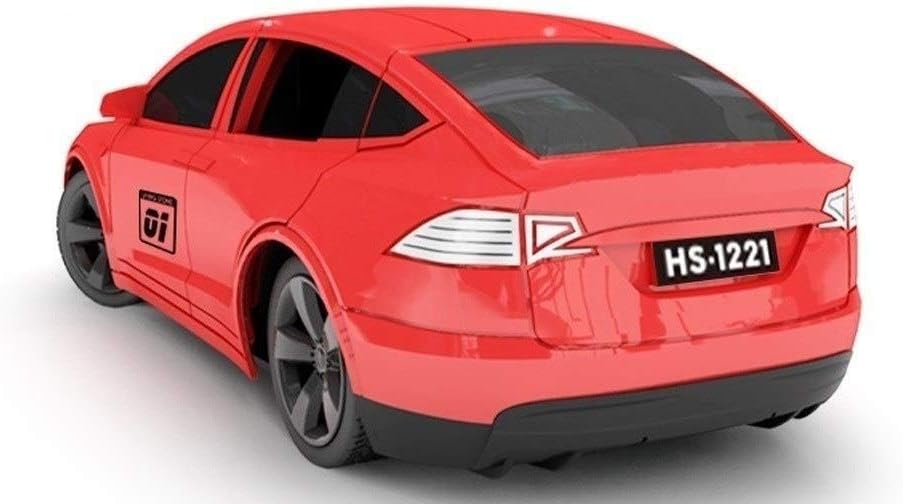 Color Red AIOJY Tesla Can Open The Door 4 Channel Remote Control Car