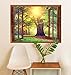 Wall26 - Sunrays Through Beautiful Tree Removable Wall Sticker / Wall Mural - 36