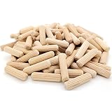 100 Qty 5/16" X 1-3/16" Fluted Birch Wooden Dowel Pins (BCP256)