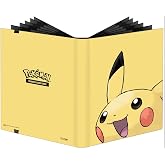 Ultra Pro 2025 Pokemon Card Binder 9 Pocket Featuring Pikachu &ndash; Trading Card Binder Holds 360 Cards Side Loading &ndash; Organizer for TCG Collectors with Elastic Strap Closure for Sleeved Cards