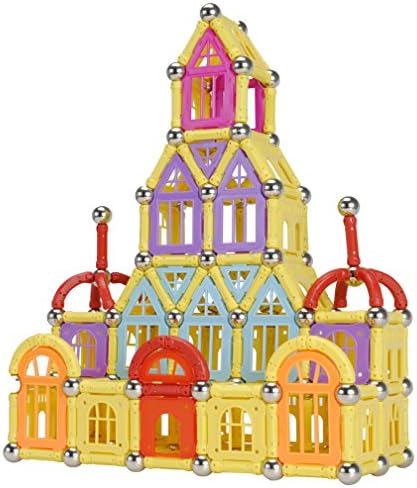STEM Toy Magnetic Sticks Building Set Intelligence Construction Blocks Toys 180 Pieces To Build A Castle