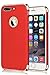 iPhone 7 Plus Case, VANSIN 3 in 1 Ultra Thin and Slim Hard Case Coated Non Slip Matte Surface with Electroplate Frame for Apple iPhone 7 Plus (5.5')(2016) - (Red)