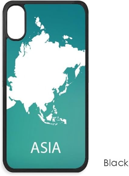 Amazon Co Jp アジア大陸の輪郭のシルエットの地図 Iphoneのxの場合iphonecaseアップルiphoneカバー電話ケースギフト 家電 カメラ