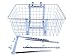 Wald 157 Front Giant Delivery Bicycle Basket (21 x 15 x 9, Silver), (W157B)