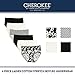 CHEROKEE Women's 6 Piece Ladies Microfiber Brief Underwear, White/Black/Print, S