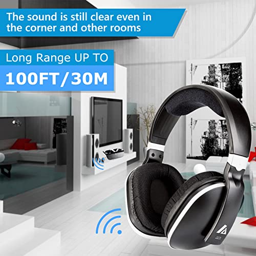 Wireless Headphones for TV Watching, ANSTEN OverEar Headset for Television Listening with 2