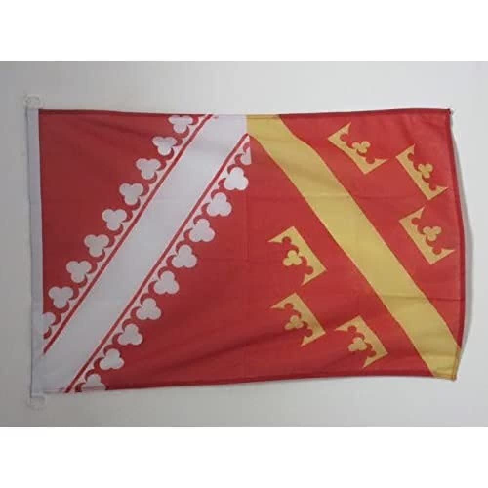 AZ FLAG - Alsace Old Flag - 2x3 Ft - For Outdoor - Former Alsace Banner Knitted Polyester with Two Plastic Rings - Fade Resistant - Vivid Colors - 2' x 3' Feet - 90x60 Cm