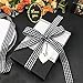 Gingham Woven Edge Ribbon, 1/4