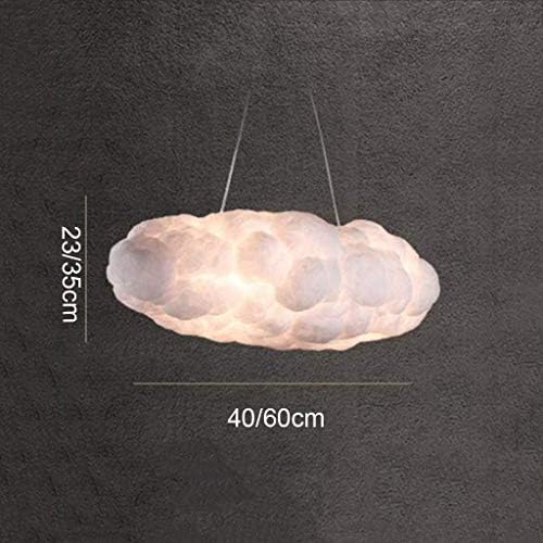 XQY Household Chandeliers, Cafe Bar Restaurant Decorated with Chandeliers, Exquisite Illumination Floating Cloud Droplight White Clouds Hanging Light Modern Cotton Pendant Lights Fixture Home Indoor