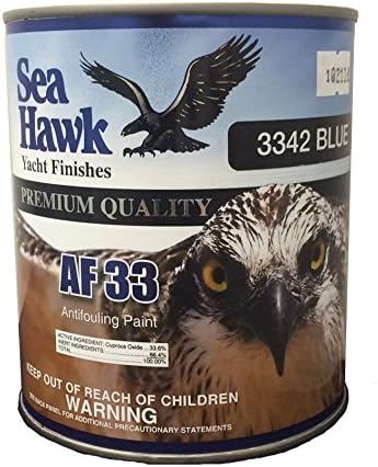 Sea Hawk Blue Bottom Paint AF33, 1 Quart