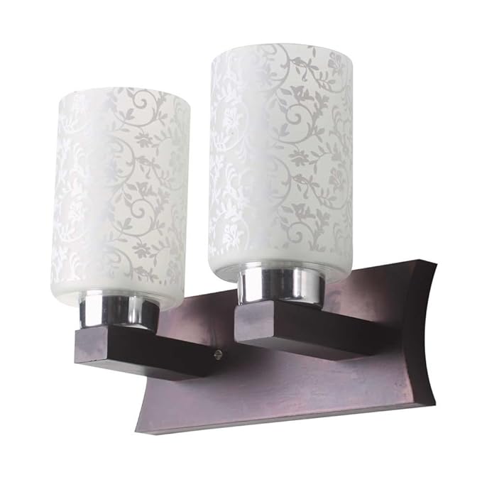 LeArc Designer Lighting : WL1922 : Contemporary Glass-Metal-Wood Wall Lights