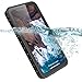 Fugousell Waterproof Case for iPhone Xs Max, Full Sealed IP68 Snowproof Shockproof Heavy Duty Protection Cases with Built-in Screen Protector for iPhone Xs Max (Grey) (Black)