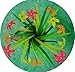 CarEase BUOP 24-Count [12+12] Bouquet of Lemna Minor Assorted Color Flower Pen; Novelty Design Flower Arrangement Style Extra Fine Gel Pen of Grass and Lemna Minor