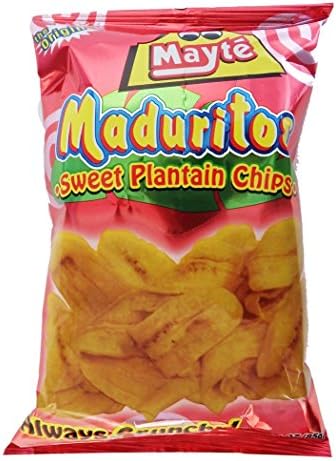 MayteSweet Plantain Chips 3 oz (Pack of 30)