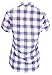 Ladies' Code Women's Short Sleeve Plaid or Stripe Button Down Shirt Knit Top