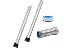 BRLYEEANZE Rv Water Heater Anode Rod 2 Pack Rv Hot Water Tank Aluminum Anode Rod for Suburban and Morflo - 9.25''Long & 3/4'' Thread Lasting Tank Corrosion Protection, For RV Camper and Trailer Water Heaters