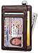 FurArt Slim Wallet with RFID Blocking -Minimalist Front Pocket Wallet for Men&Women with Removable D-Shackle