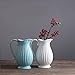 Jomop Decorative Pitcher, Embellished Pitcher Ceramic Vase Home Decor Gift (9.8 in, White)