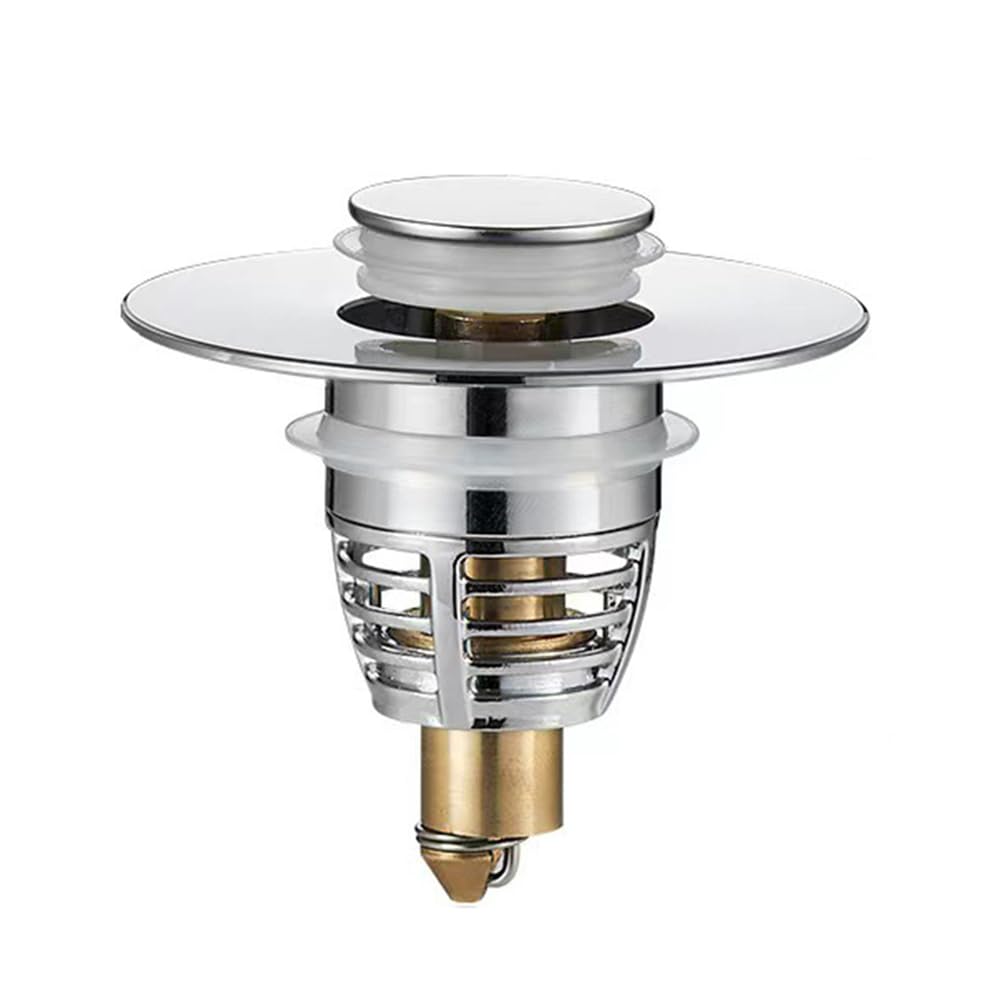 Sink Plug Replacement, Universal Pop Up Sink Hole Plug Cover with Strainer, 28-33mm Drain Stoppers for Bath, Wash Basin and Kitchen Sink