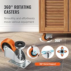 VEVOR Leveling Casters, Set of 4, 1800 lbs Total