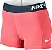 Nike Women's Pro Cool 3-Inch Training Shorts (Lava Glow/White/Small)